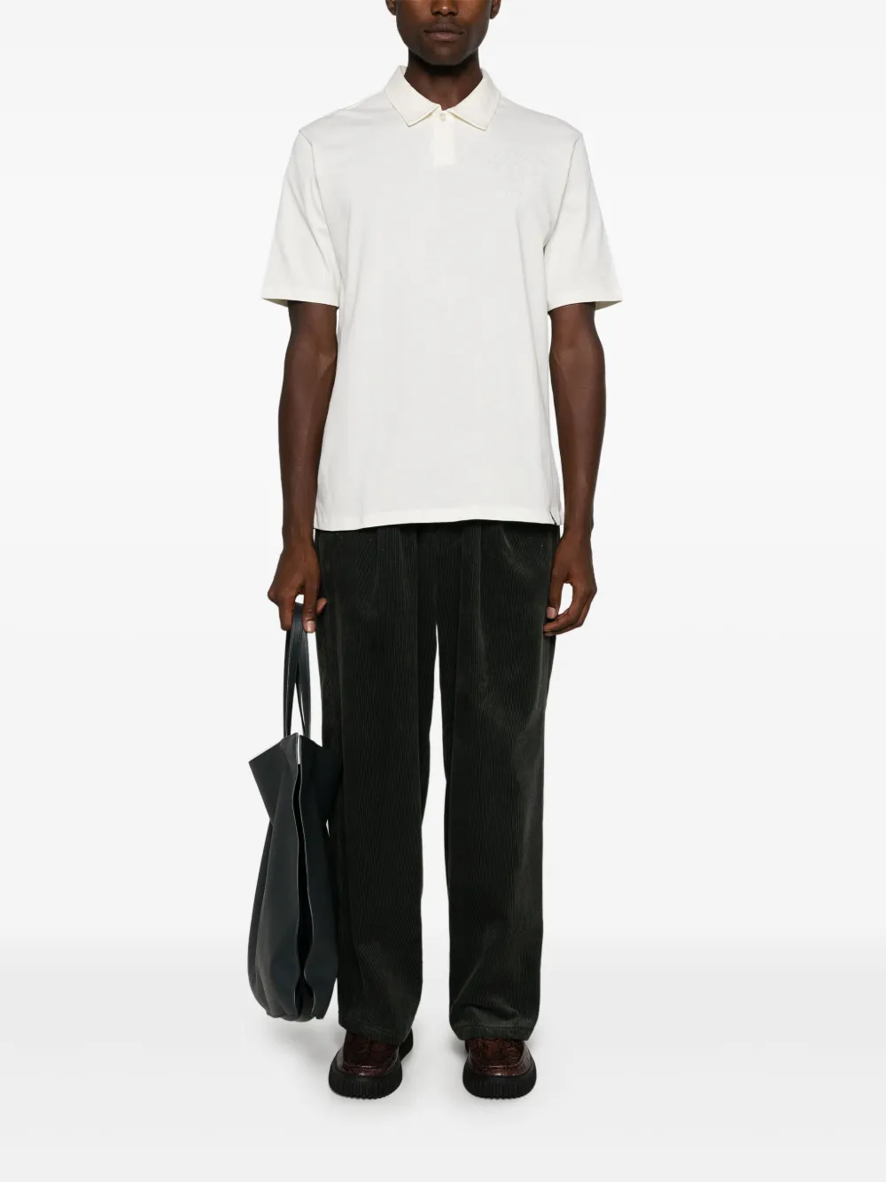 Boggi Milano logo-embossed polo shirt - Wit