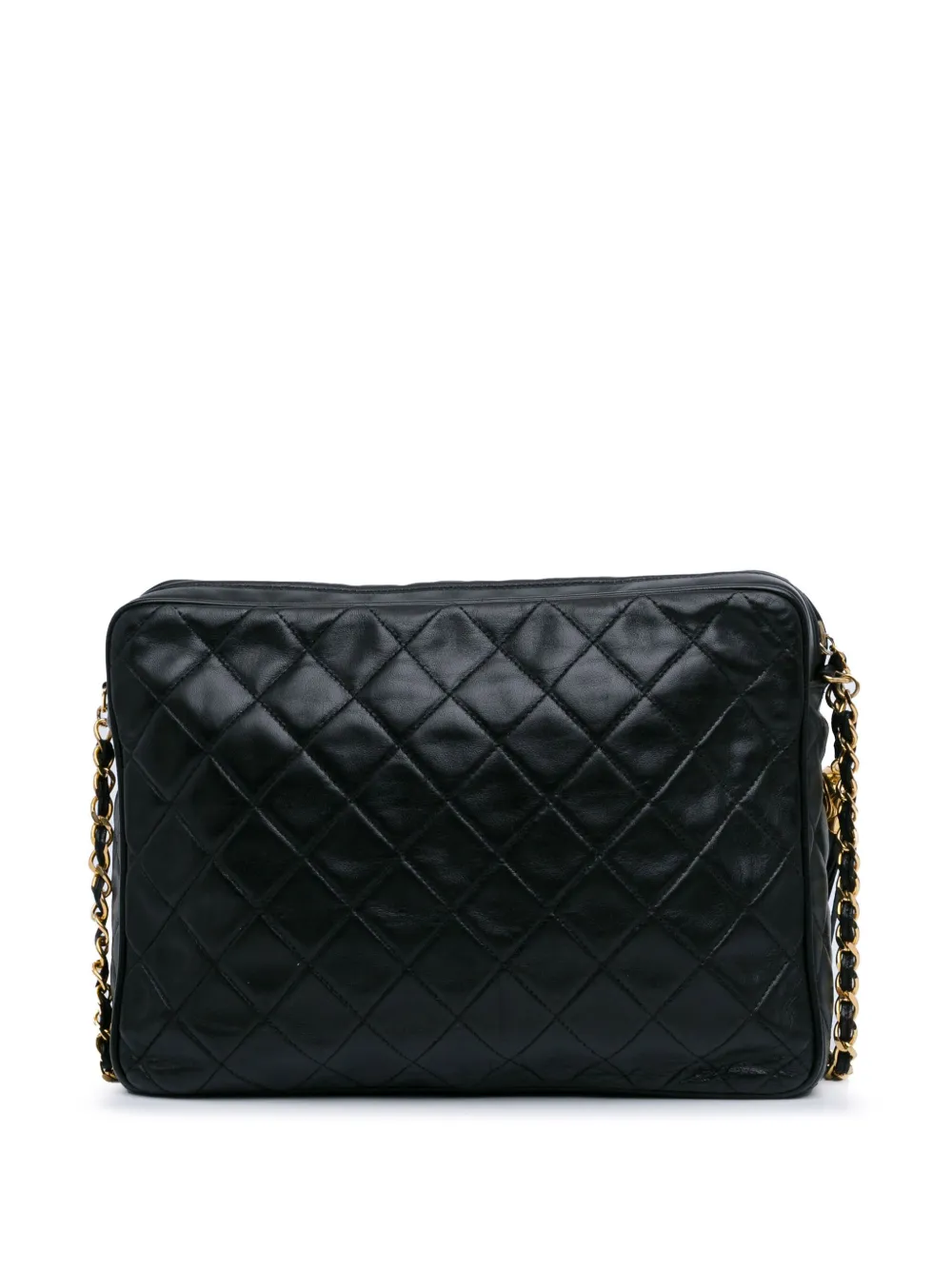 CHANEL Pre-Owned 1991-1994 Quilted Lambskin Tassel Camera crossbody bag - Zwart