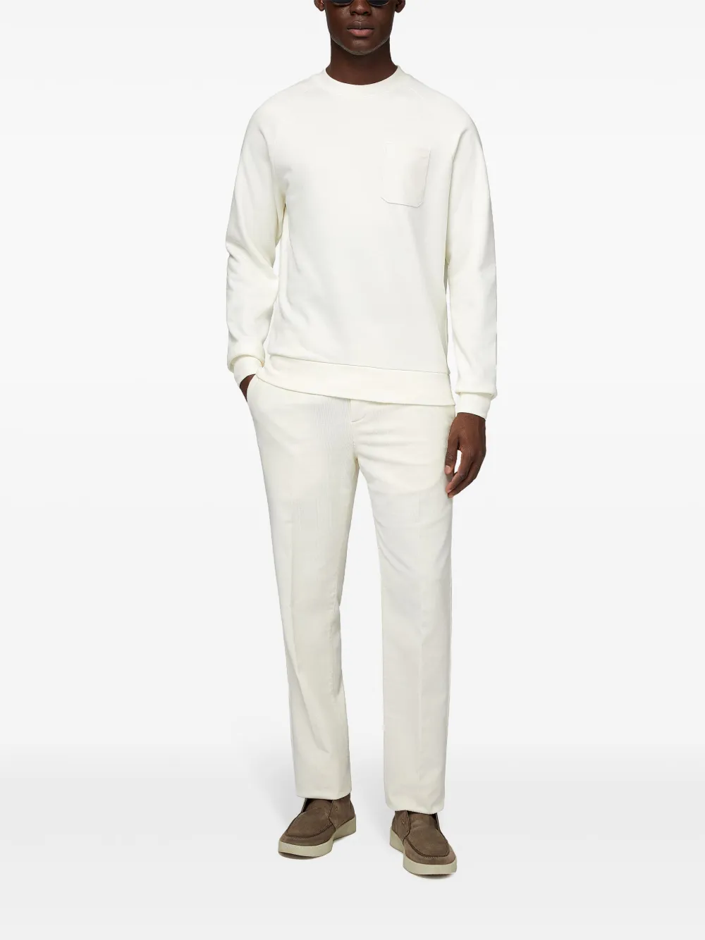 Boggi Milano cotton sweatshirt - Wit