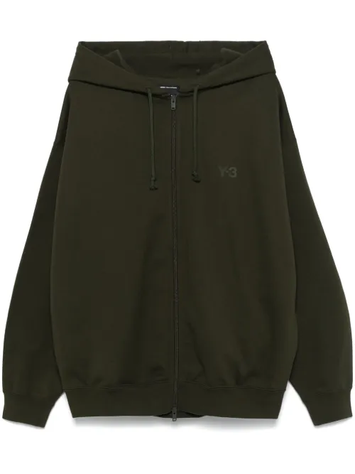 Y-3 hoodie FL Zip - Vert - Y-3 - Modalova