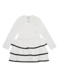 TWINSET Kids tiered peplum hem dress - White