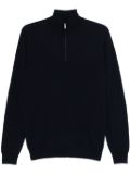 Boggi Milano zip-up sweater - Blue