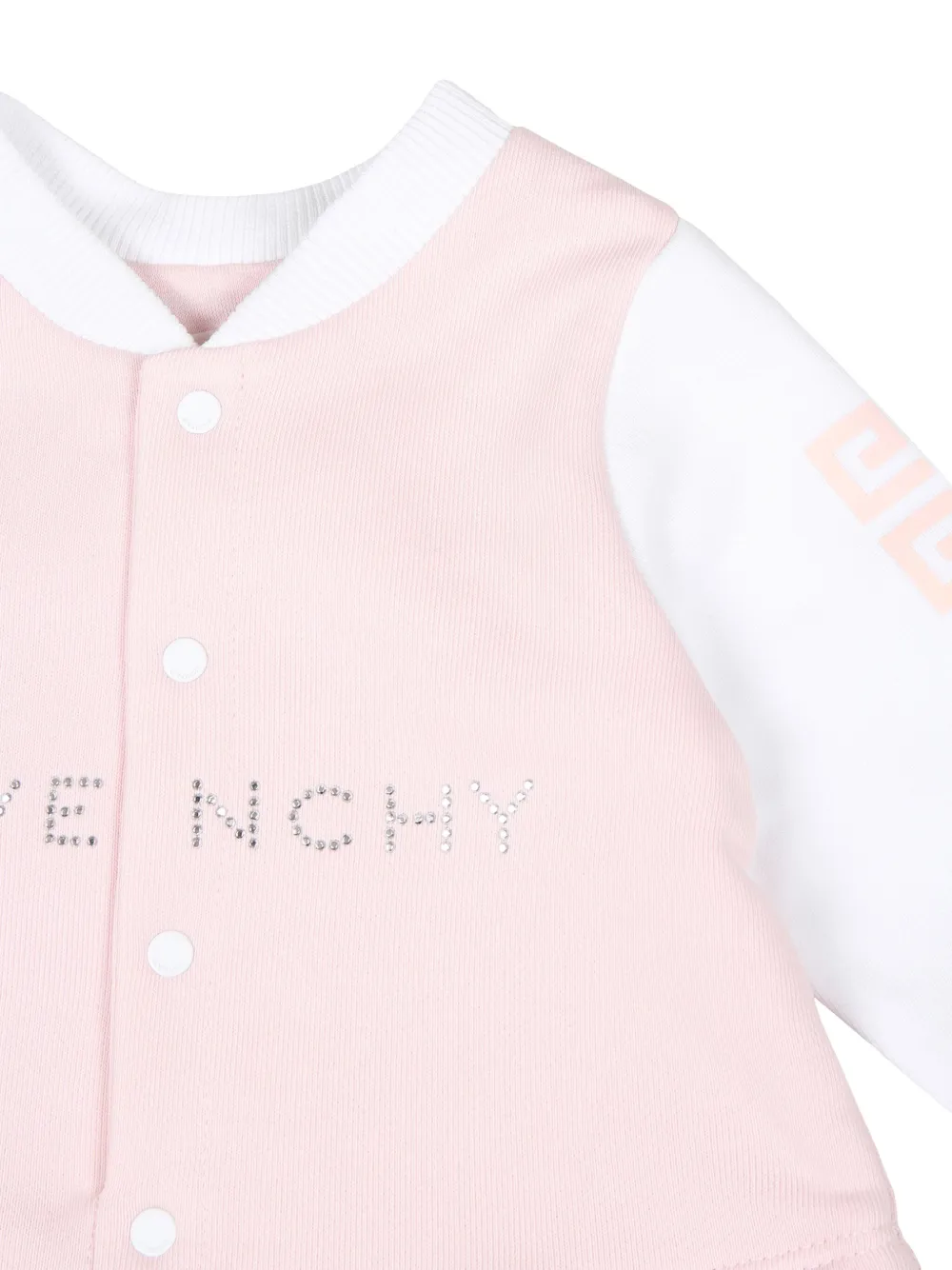 Givenchy Kids Jurk met logoprint Roze