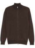 Boggi Milano zip-up sweater - Brown