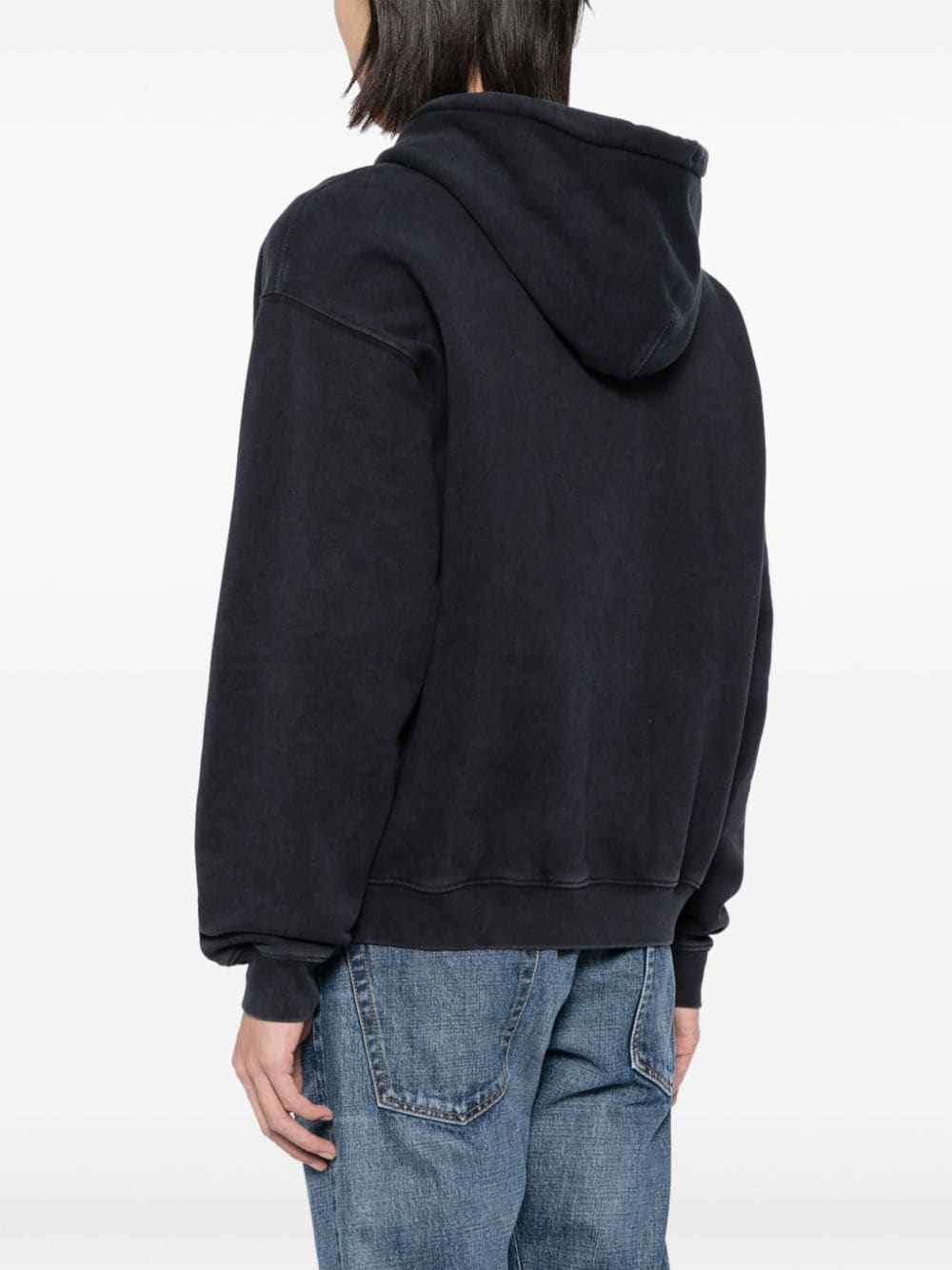 Shop Lacoste Logo-patched Hooded Jacket In Black