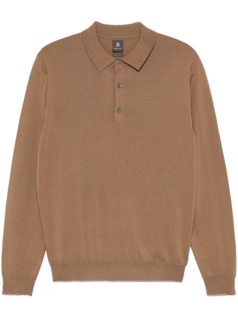 Boggi Milano merino wool polo top Men