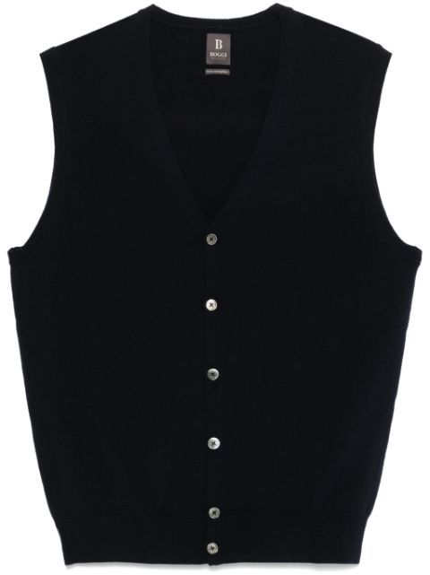 Boggi Milano merino wool vest Men