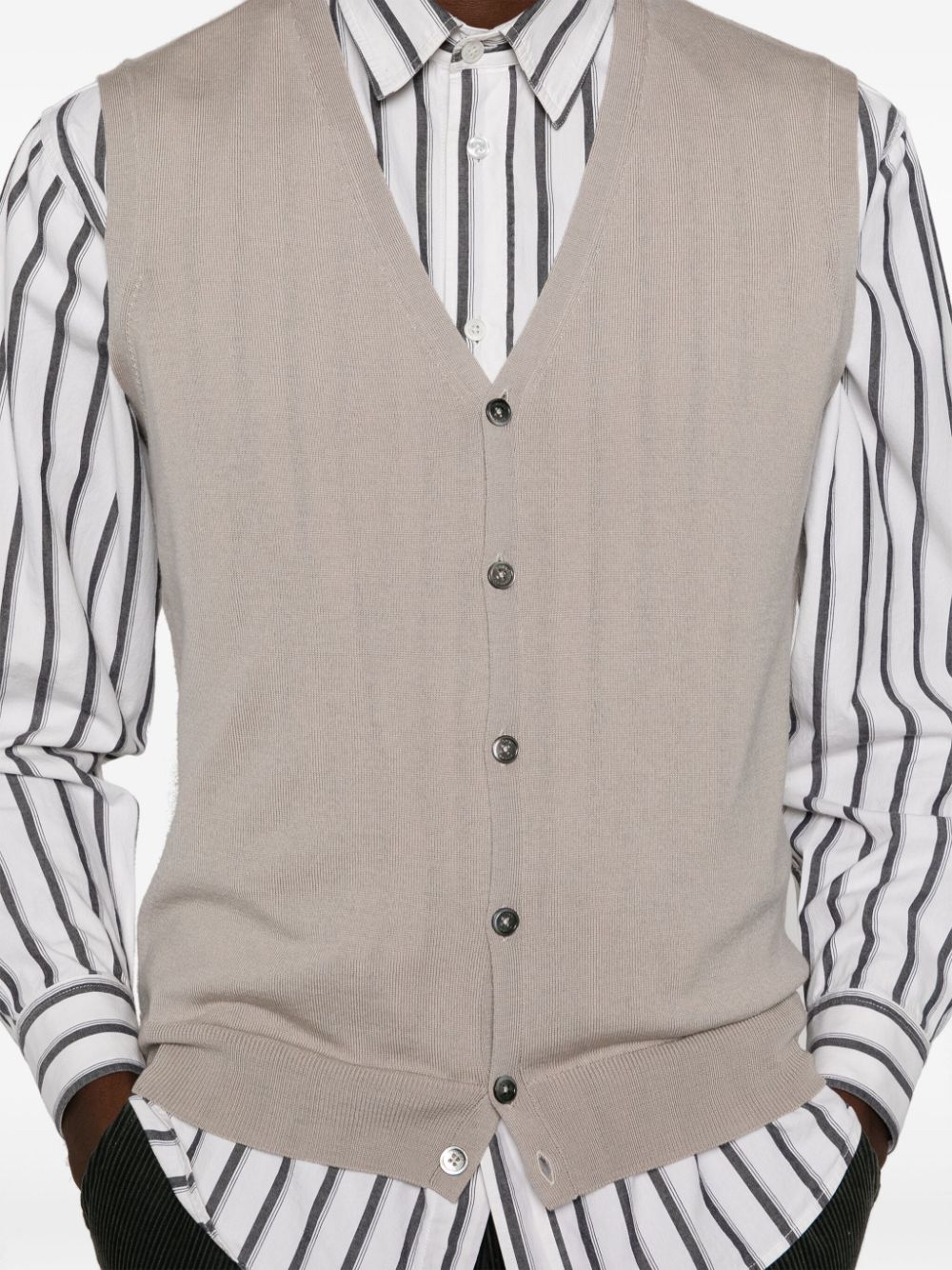 BOGGI MILANO MERINO WOOL VEST 