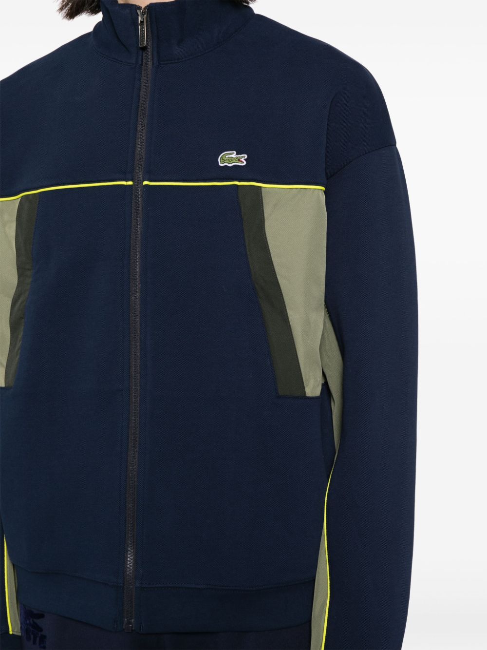 Lacoste logo-patch pique jacket Men