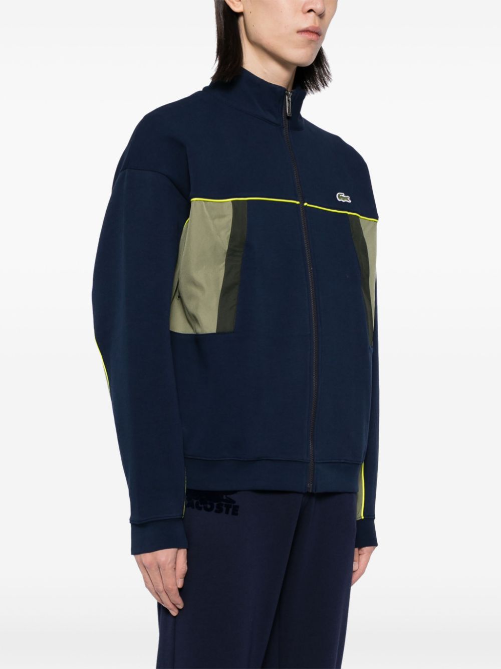 Lacoste logo-patch pique jacket Men