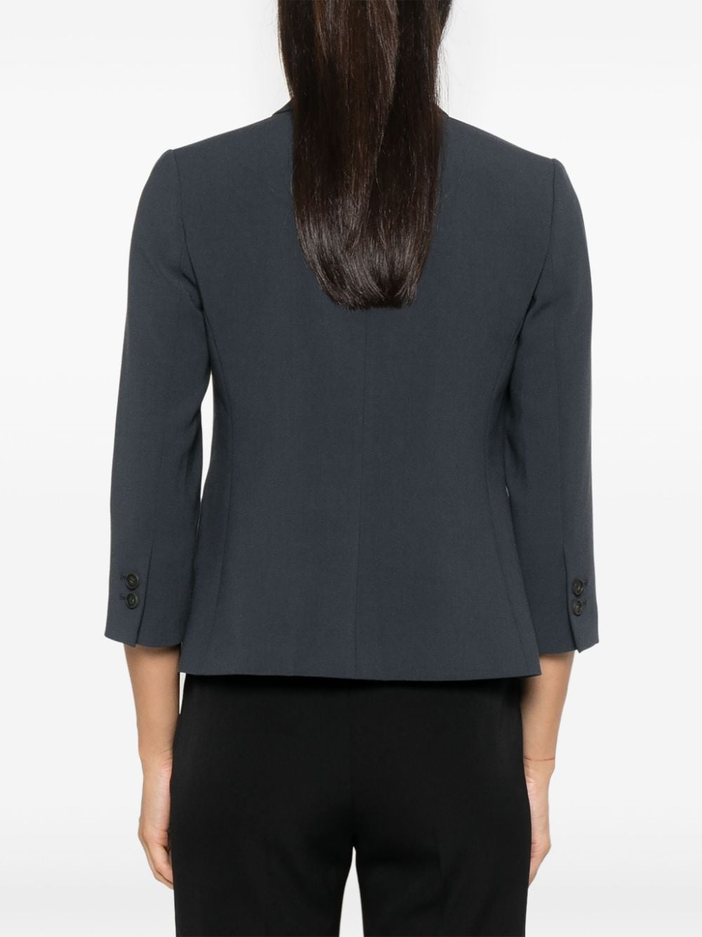 Shop Vince Shrunken Blazer In Grey