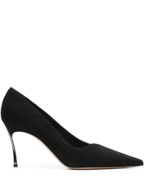 Casadei 90mm Superblade Suede pumps