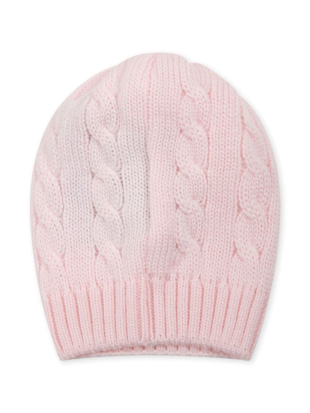 Little Bear cable-knit wool beanie - Roze