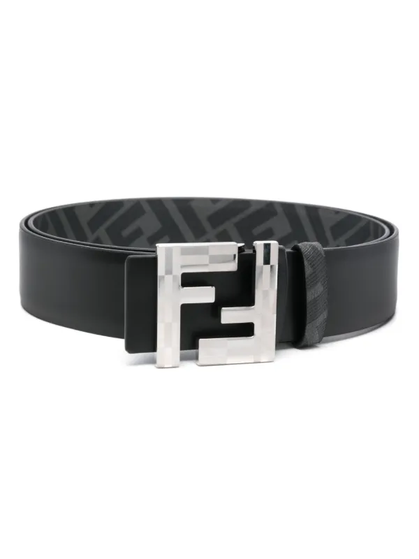 FENDI FF Reversible Belt Black FARFETCH IE