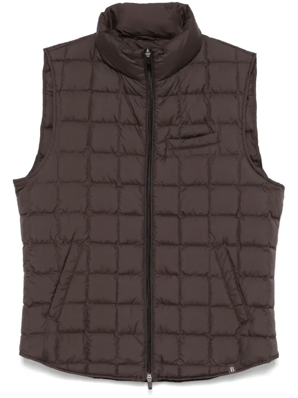 Boggi Milano Gilet a Design Matelasse Marron FARFETCH CM