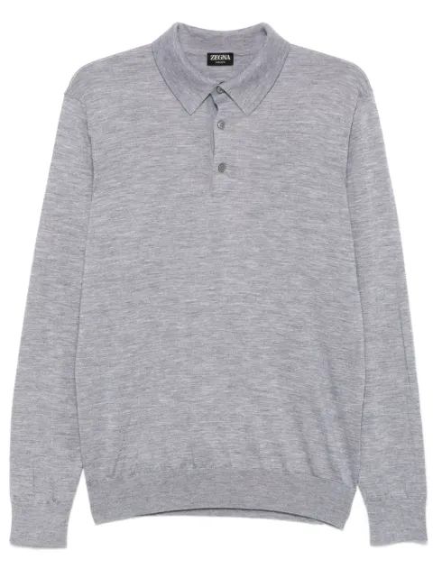 Zegna polo à design chiné