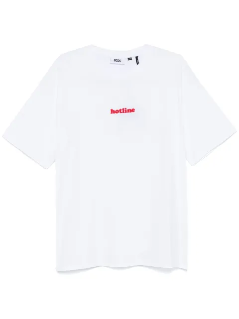 GCDS embroidered-motif T-shirt