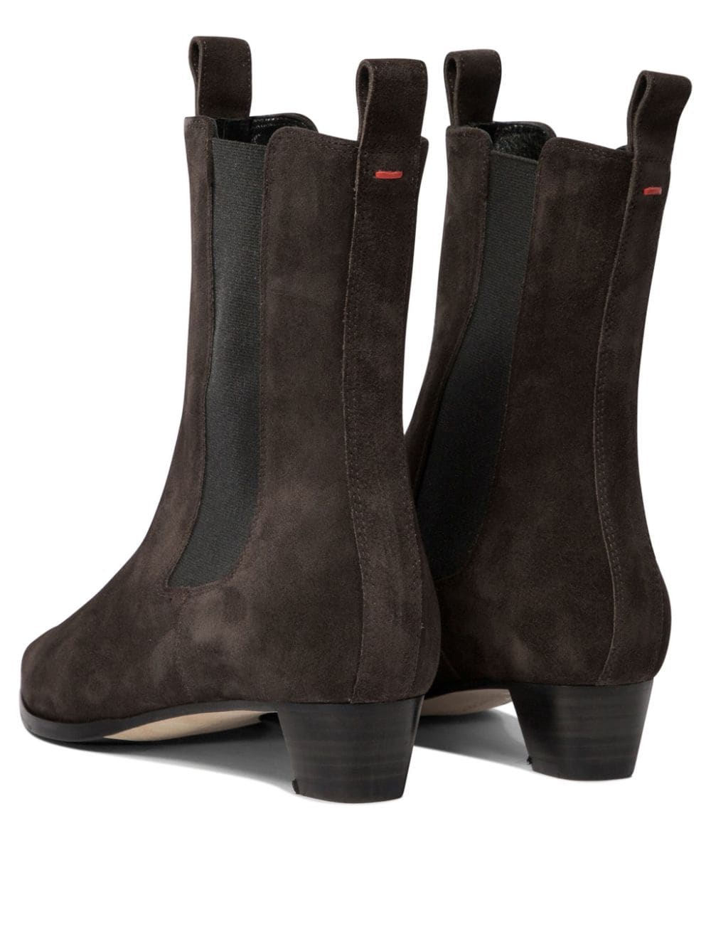 Shop Aeyde Kiki Suede Boots In Brown