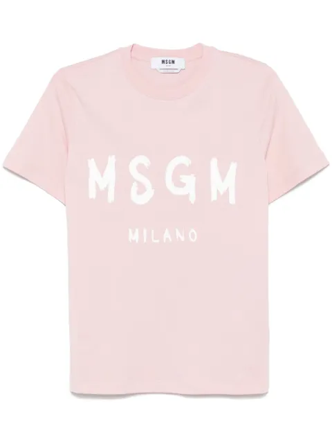 MSGM t-shirt à logo imprimé