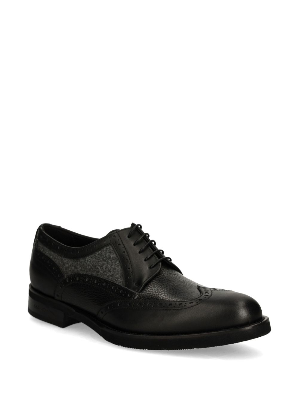 Baldinini leather brogues - Zwart