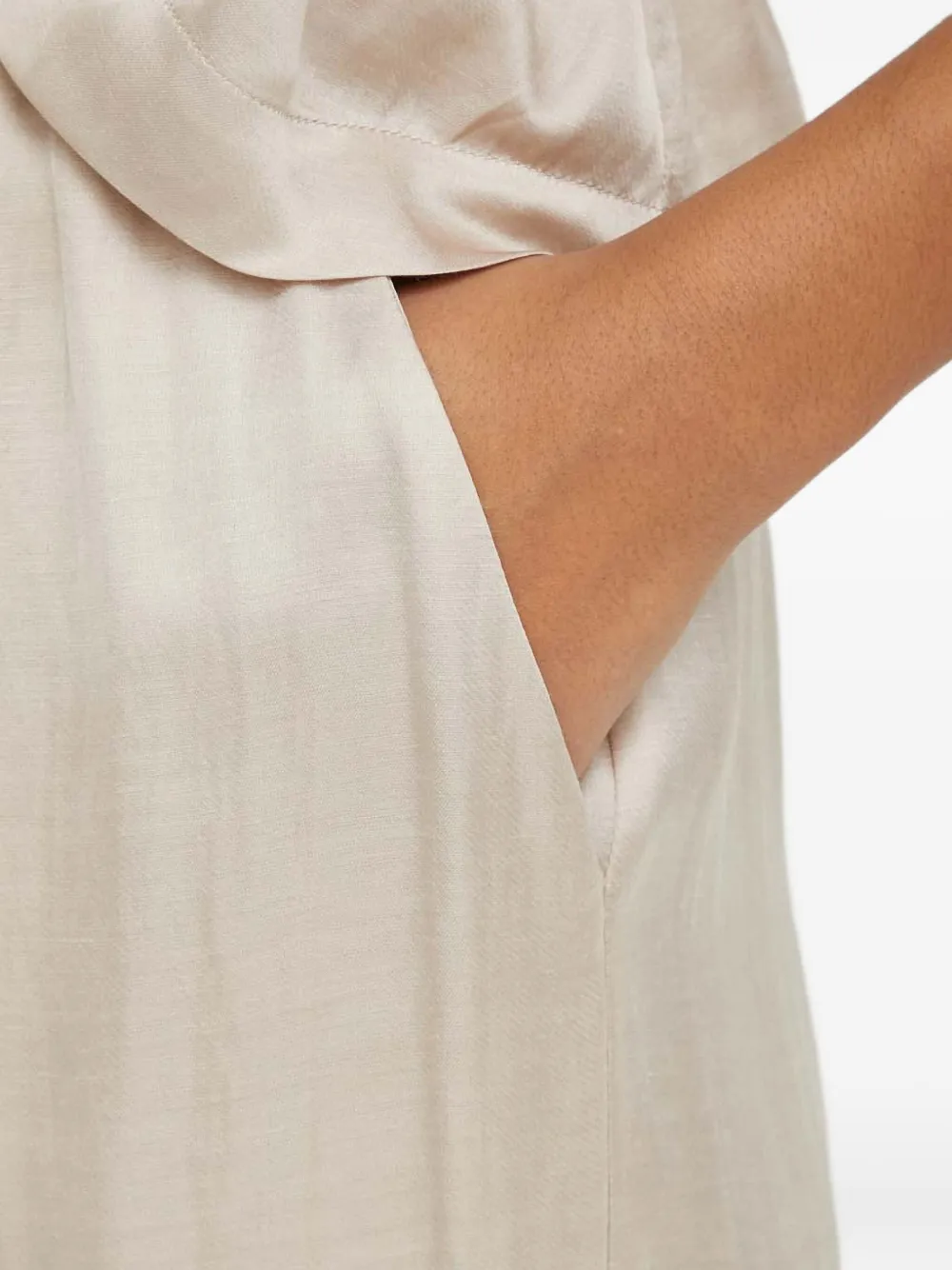 Munthe Ohara Drawstring Wide-leg Trousers In Neutral
