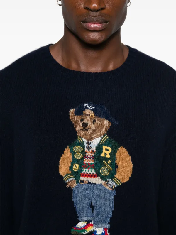 Polo Ralph Lauren Polo Bear インターシャセ ーター | ブルー