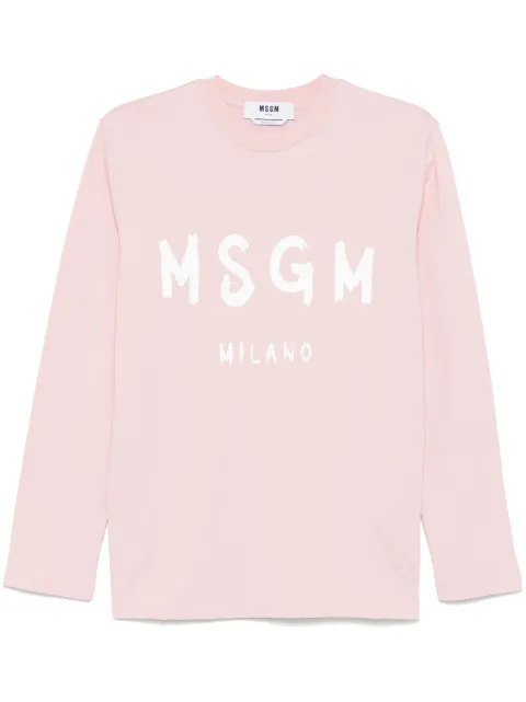 MSGM t-shirt à logo imprimé