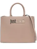 Just Cavalli logo lettering tote bag - Neutrals