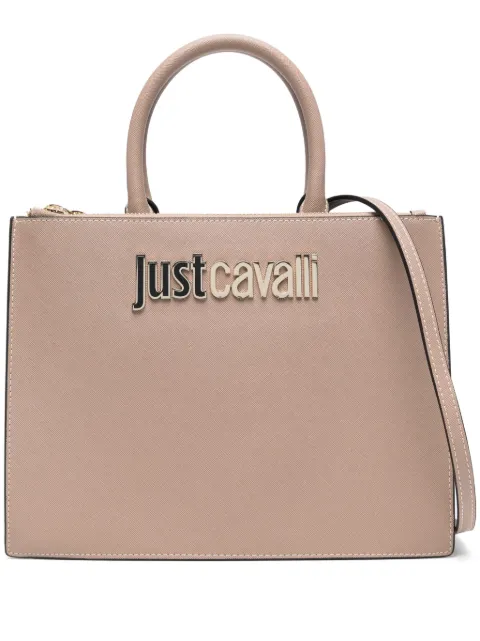 Just Cavalli logo lettering tote bag