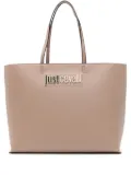 Just Cavalli logo-lettering tote bag - Brown