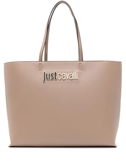 Just Cavalli sac cabas à plaque logo