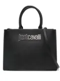 Just Cavalli logo lettering tote bag - Black