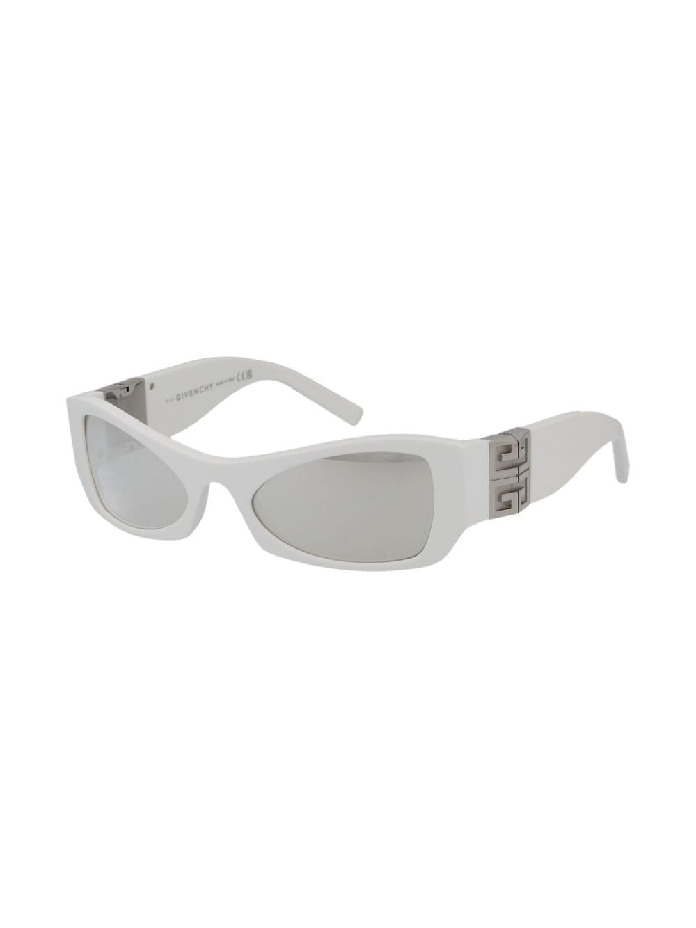 Shop Givenchy Rectangle-frame Sunglasses In Weiss