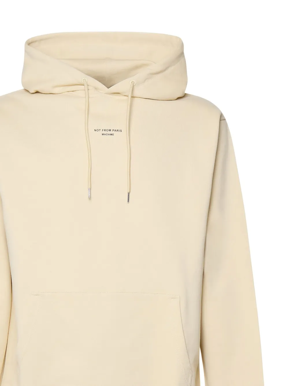 Drôle De Monsieur Hoodie met logoprint Beige