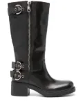 PINKO leather boots - Black