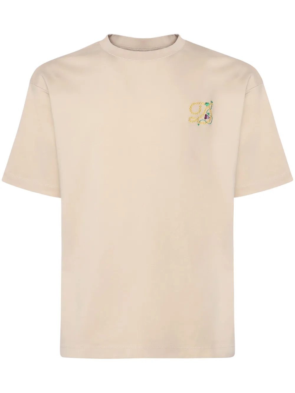 logo-embroidered T-shirt