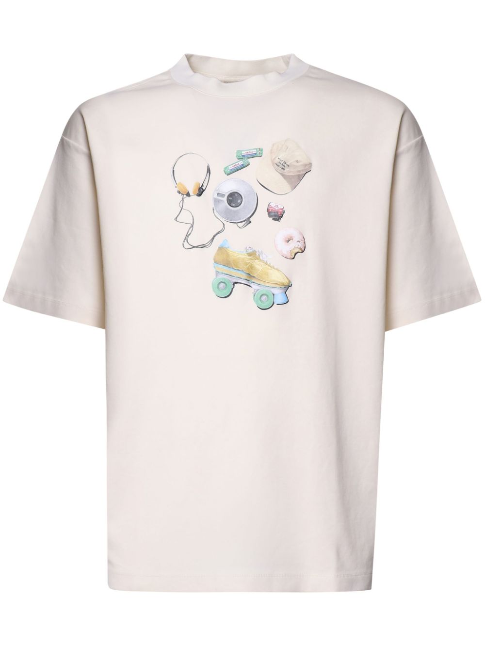 Drôle De Monsieur graphic-print T-shirt - Neutrals