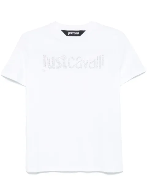 Just Cavalli crystal-logo T-shirt