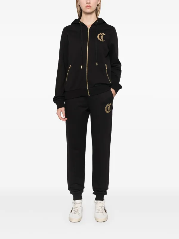 ブランドJUST CAVALLIスゥエット Just Cavalli logo-print Hoodie | Black | FARFETCH