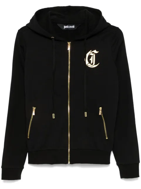 Just Cavalli logo-print hoodie