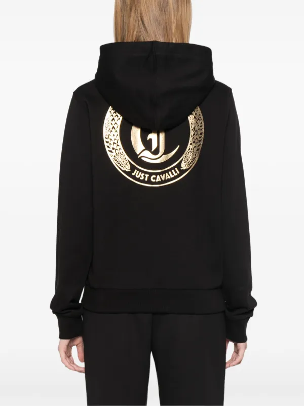 Just Cavalli logo-print Hoodie | Black | FARFETCH TR
