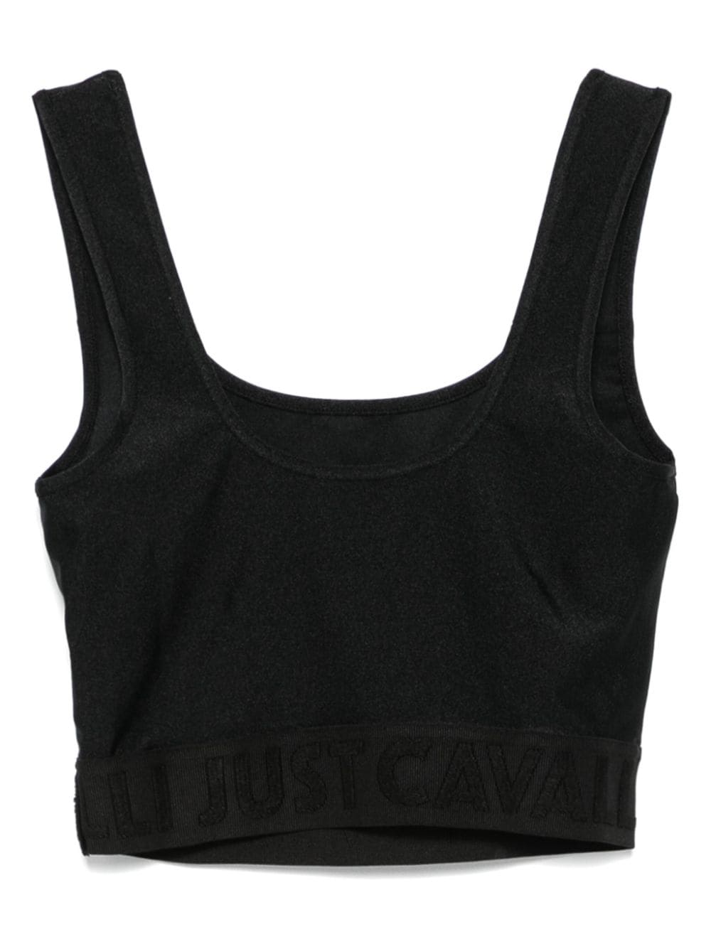 Just Cavalli Cropped top - Zwart