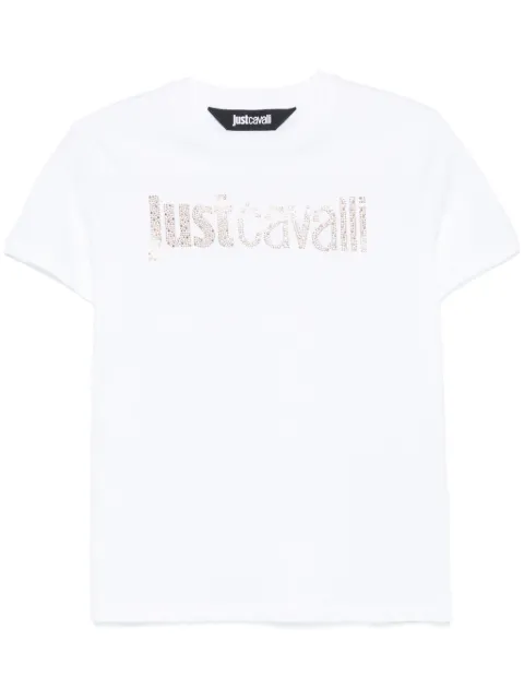 Just Cavalli studded-logo T-shirt
