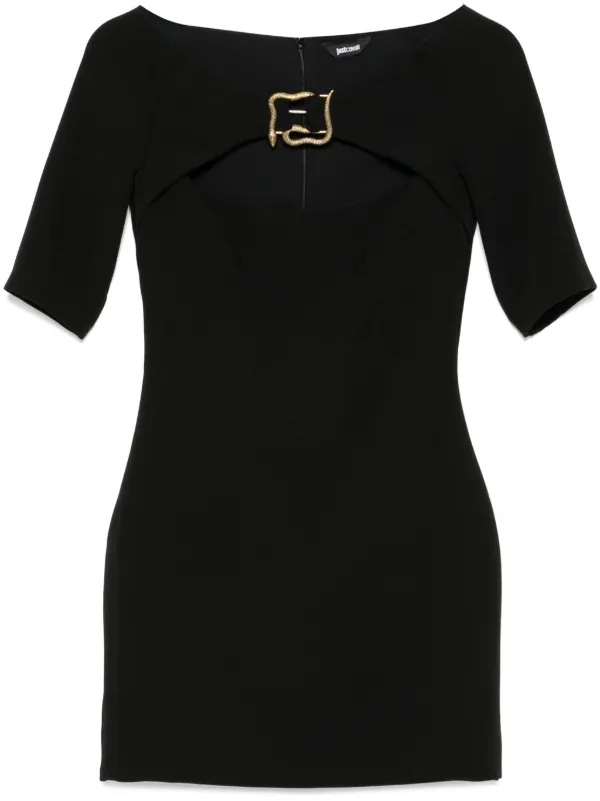 Just Cavalli snake detail Mini Dress Black FARFETCH LB