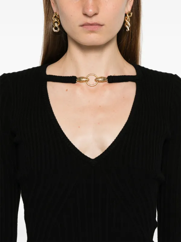 Just Cavalli 3Dニット トップ | ブラック | FARFETCH JP