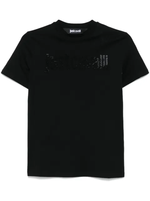 Just Cavalli تيشيرت بشعار كريستال