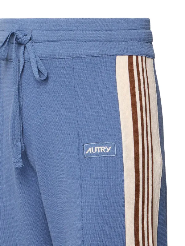 【送料&関税込】Autry Logo-embroidered Drawstring Track Pant Autry Logo Embroidered Track Pants | Blue | FARFETCH