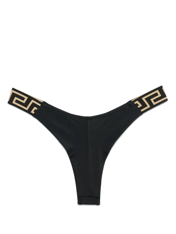 Versace グレカディテール ビキニボトム | ブラック | FARFETCH JP