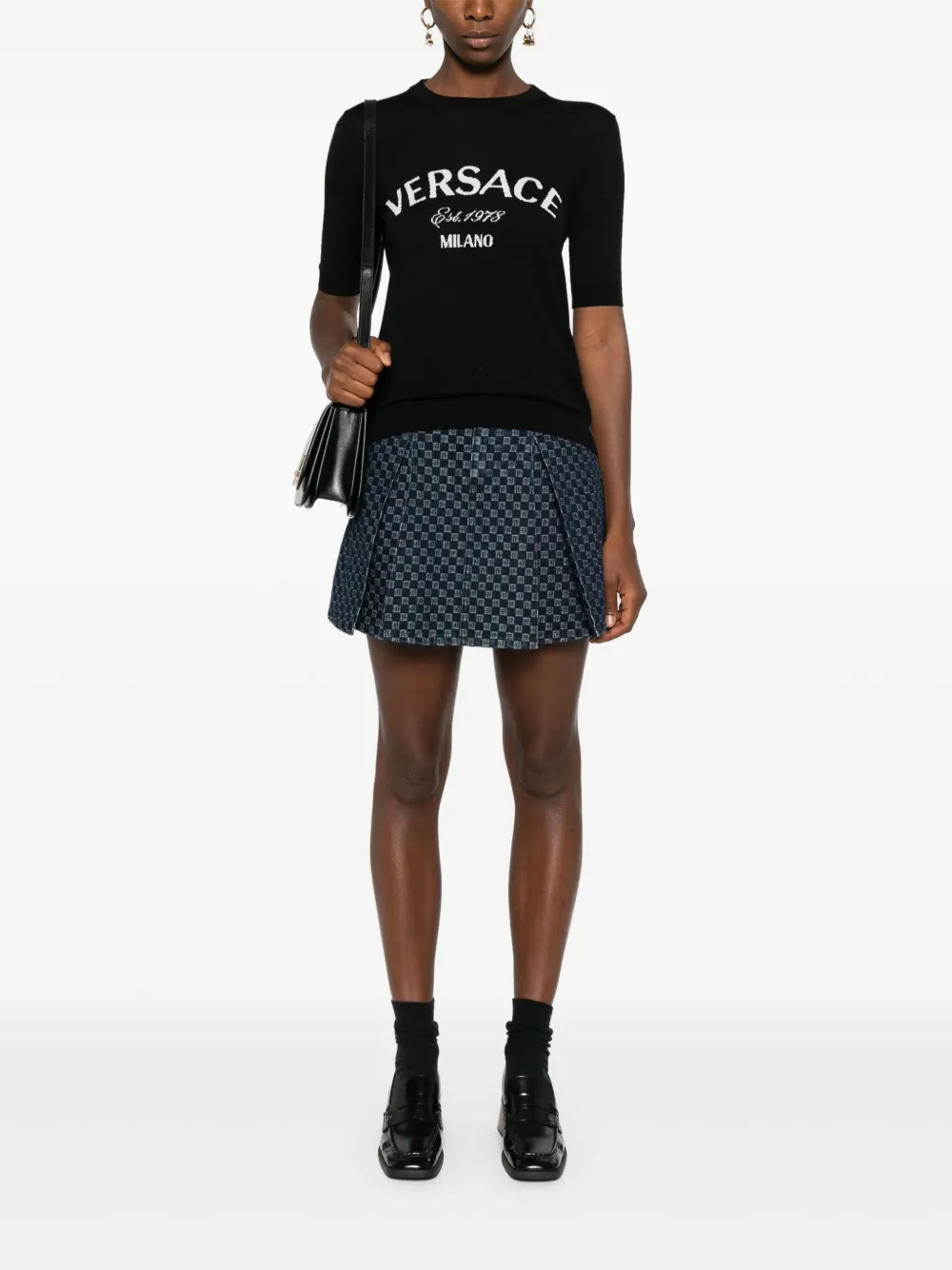 Cheap Versace College knit top Women