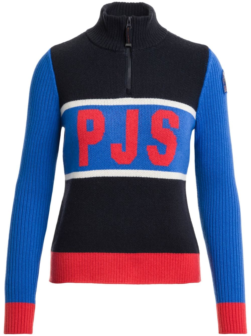 intarsia-knit logo jumper